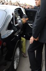 KIM KARDASHIAN Heading to Prada Show at Milan Fashion Week 02/24/2022