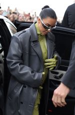 KIM KARDASHIAN Heading to Prada Show at Milan Fashion Week 02/24/2022