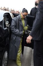 KIM KARDASHIAN Heading to Prada Show at Milan Fashion Week 02/24/2022