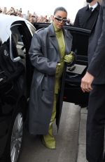 KIM KARDASHIAN Heading to Prada Show at Milan Fashion Week 02/24/2022