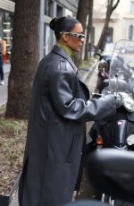 KIM KARDASHIAN Leaves Her Hotel in Milan 02/24/2022