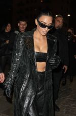 KIM KARDASHIAN Night Out at Milan Fashion Week 02/24/2022