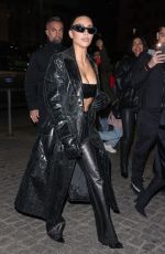 KIM KARDASHIAN Night Out at Milan Fashion Week 02/24/2022