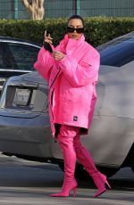 KIM KARDASHIAN Out And About in Los Angeles 02/14/2022