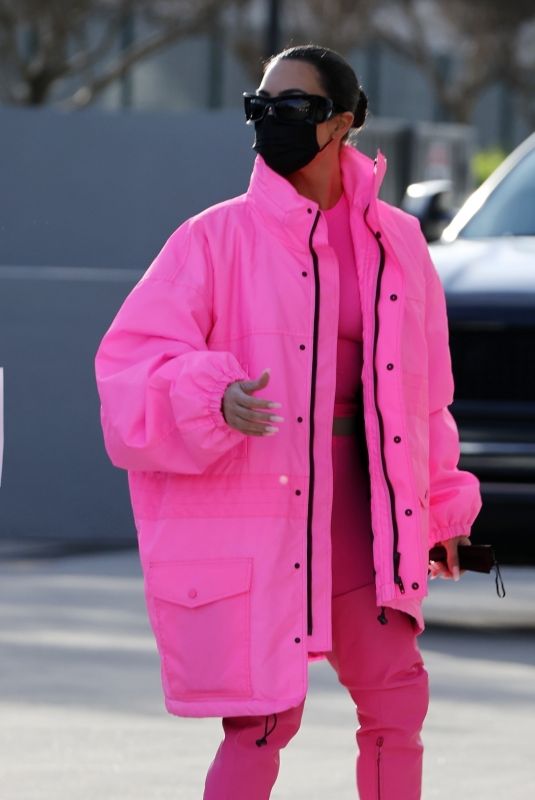 KIM KARDASHIAN Out And About in Los Angeles 02/14/2022