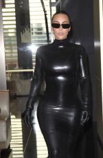 KIM KARDASHIAN Out at Milan Fashion Week 02/24/2022