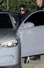 KIM KARDASHIAN Out for Dinner with Friends at Nobu in Malibu 02/17/2022
