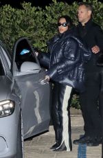 KIM KARDASHIAN Out for Dinner with Friends at Nobu in Malibu 02/17/2022