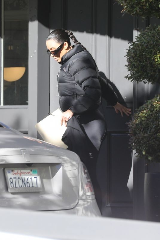 KIM KARDASHIAN Out in Los Angeles 02/04/2022