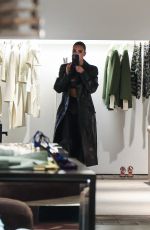 KIM KARDASHIAN Shooting an Ad at Antonia Store in Milan 02/24/2022