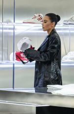 KIM KARDASHIAN Shooting an Ad at Antonia Store in Milan 02/24/2022
