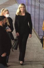 KIRSTEN DUNST Arrives at a Q&A Event in West Hollywood 02/22/2022