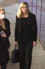 KIRSTEN DUNST Arrives at a Q&A Event in West Hollywood 02/22/2022