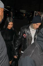 KOURTNEY KARDASHIAN and Travis Barker Arrives at Avril Lavigne