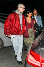 KOURTNEY KARDASHIAN and Travis Barker Arrives at Landon Barker
