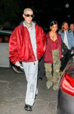 KOURTNEY KARDASHIAN and Travis Barker Arrives at Landon Barker