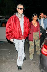 KOURTNEY KARDASHIAN and Travis Barker Arrives at Landon Barker