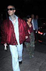 KOURTNEY KARDASHIAN and Travis Barker Arrives at Travis