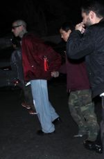 KOURTNEY KARDASHIAN and Travis Barker Arrives at Travis