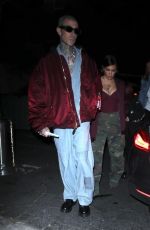 KOURTNEY KARDASHIAN and Travis Barker Arrives at Travis