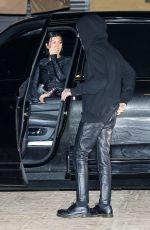 KOURTNEY KARDASHIAN and Travis Barker at Nobu in Malibu 01/31/2022