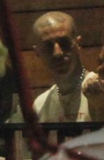 KOURTNEY KARDASHIAN and Travis Barker Out for Dinner at Katsu-ya in Los Angeles 02/07/2022