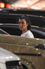KOURTNEY KARDASHIAN and Travis Barker Out for Dinner at Katsu-ya in Los Angeles 02/07/2022