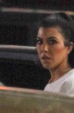 KOURTNEY KARDASHIAN and Travis Barker Out for Dinner at Katsu-ya in Los Angeles 02/07/2022