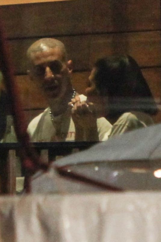 KOURTNEY KARDASHIAN and Travis Barker Out for Dinner at Katsu-ya in Los Angeles 02/07/2022