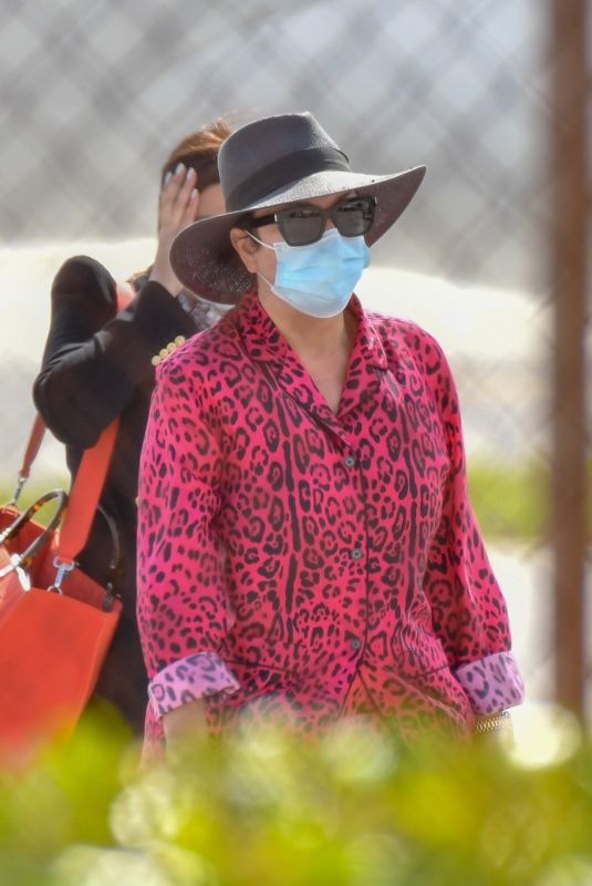 KRIS JENNER Arrives at Airport in Miami 02/22/2022