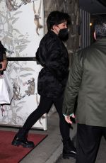 KRIS JENNER Out for Dinner at Monty