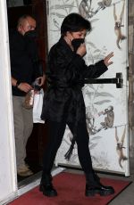 KRIS JENNER Out for Dinner at Monty