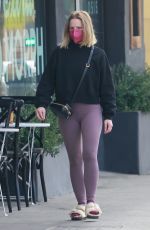 KRISTEN BELL Heading to a Gym in Los Feliz 02/01/2022