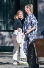 KRISTEN BELL Outside Her Home in Los Feliz 02/06/2022