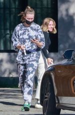 KRISTEN BELL Outside Her Home in Los Feliz 02/06/2022
