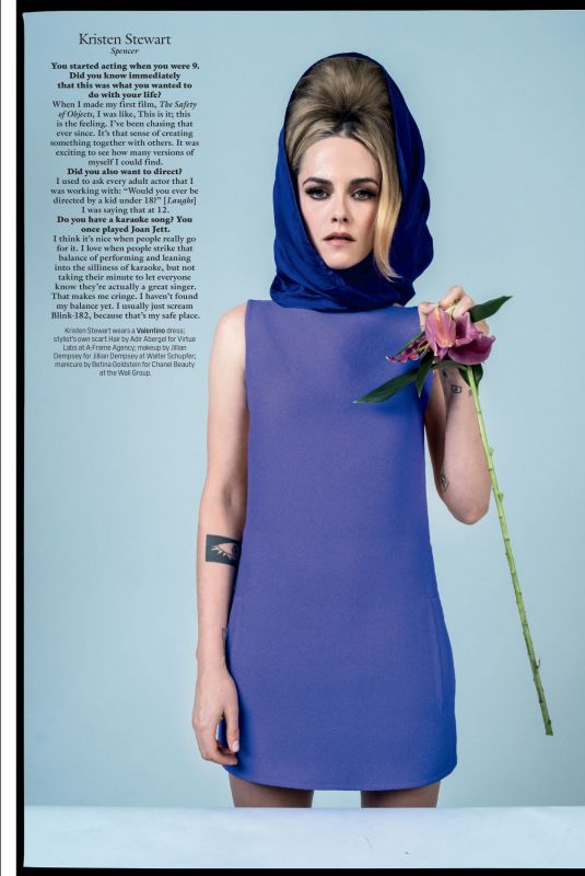 KRISTEN STEWART in W Magazine Best Performance Issue, January 2022