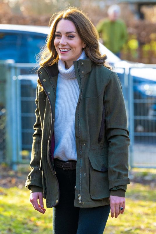 KATE MIDDLETON Visit Forest Kindergarten in Ballerup 02/23/2022