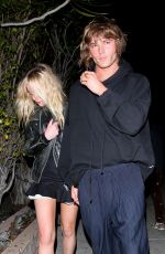 LADY LOLA CHRISCHTON-STUART Leaves Matsuhisa in Beverly Hills 02/03/2022