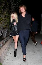 LADY LOLA CHRISCHTON-STUART Leaves Matsuhisa in Beverly Hills 02/03/2022