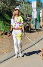 LADY VICTORIA HERVEY Out with Her Dog in Los Angeles 02/01/2022