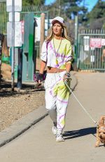 LADY VICTORIA HERVEY Out with Her Dog in Los Angeles 02/01/2022