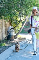 LADY VICTORIA HERVEY Out with Her Dog in Los Angeles 02/01/2022