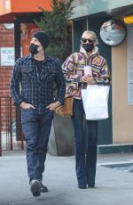 LAETICIA HALLYDAY Out Shopping in Beverly Hills 02/01/2022