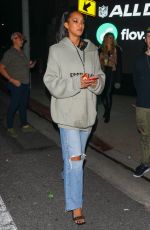 LAIS RIBEIRO Leaves Super Bowl Eve at Drake’s Event in West Hollywood 02/12/2022