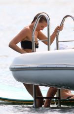 LARA BINGLE in Bikini at a Boat on Sydney Habour 02/20/2022