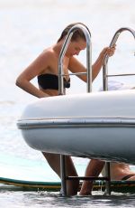LARA BINGLE in Bikini at a Boat on Sydney Habour 02/20/2022