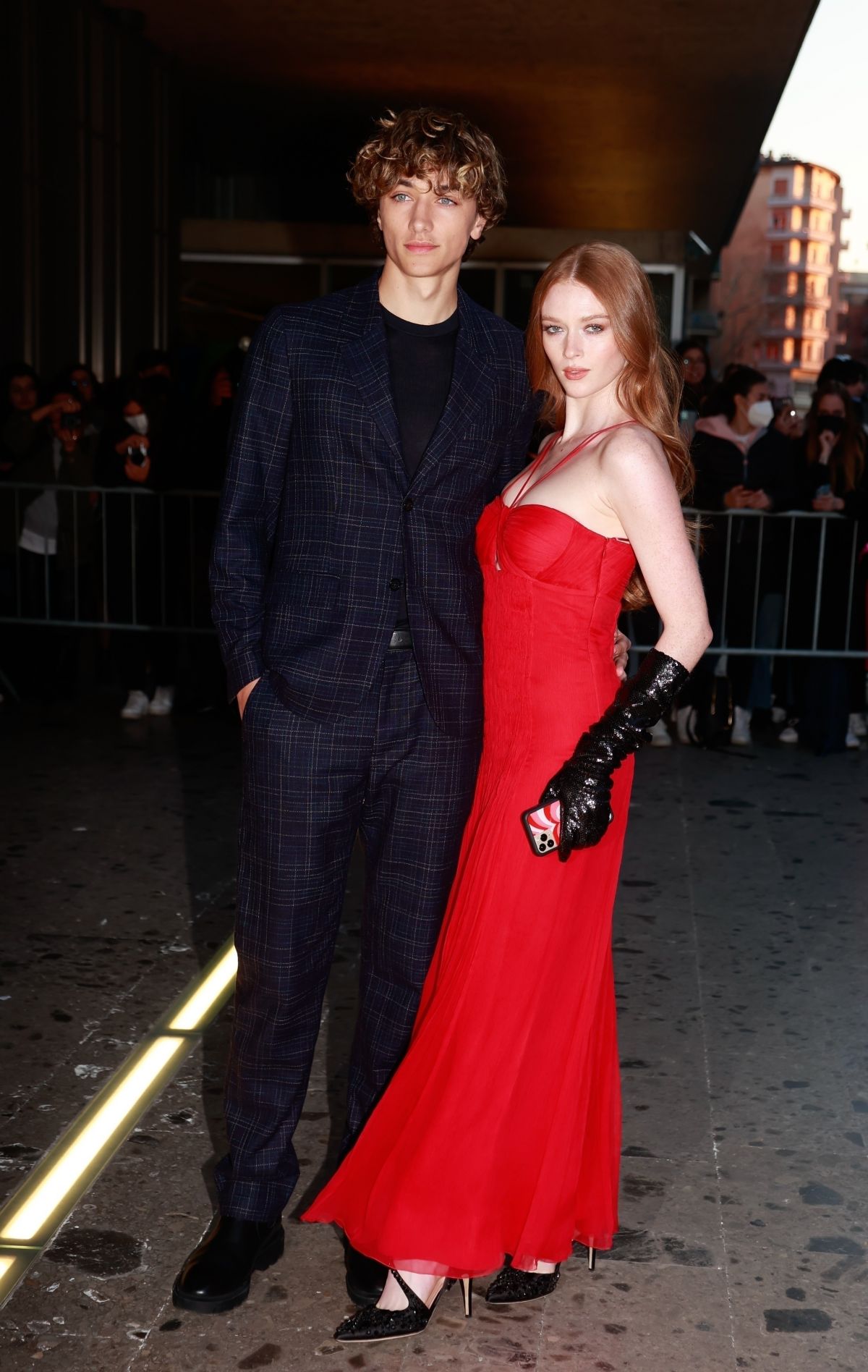 LARSEN THOMPSON Arrives at Bulgari Bzero1 Aurora Awards in Milan 02/27 ...