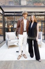LARSEN THOMPSON at Brunello Cucinelli Show at Milan Fashion Week 02/24/2022
