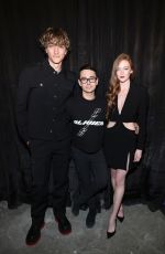 LARSEN THOMPSON at Christian Siriano Fashion Show in New York 02/12/2022