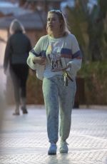 LAURA HAMILTON Out for Dinner in Spain 02/07/2022